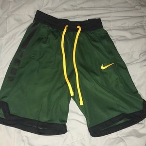 Green and Gold Nike Shorts